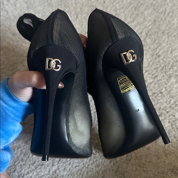 🔥Dolce&Gabbana🔥 stretch spandex and nylon sheer mesh ankle booties - Picture 5 of 8